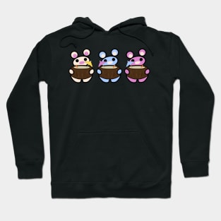 Three Chibis (Coconuts) Hoodie